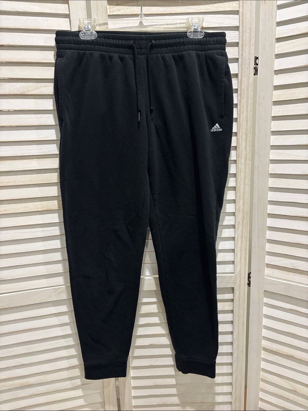adidas Black Men's Athletic Sweatpants with Logo